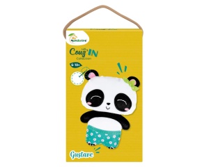 Kit de cusut pentru copii Little Couz’in Gustave the Panda set creativ panda Mandarine KC110C