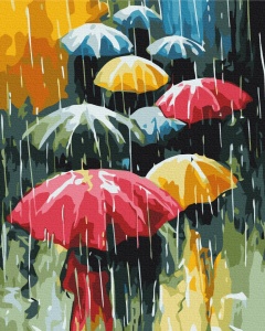 Kit pictura pe numere Colored Rain 52166