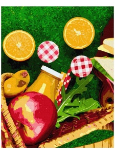Kit pictura pe numere Oranges from a Basket 38492