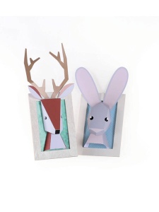 Kit trofee animale din hartie iepure si cerb Graine Creative 750108
