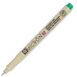 Liner Pigma Micron GREEN 29 Marimi Diferite Sakura