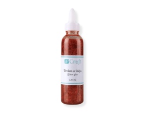 Lipici cu Sclipici 120ml Rosu DPBK-003 Dp Craft