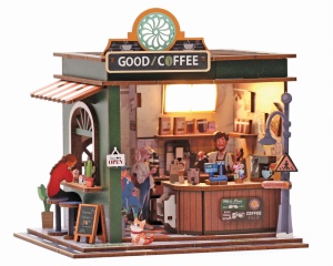 Macheta 3D din lemn, model Cafenea 651072 Graine Creative
