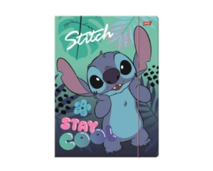 Mapa A4 cu elastic Stitch St. Majewski, albastru cu verde, cod 686504