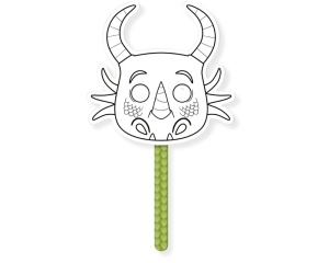 Masca Graffy Stick model Dragon, GY133C, My Mandarine