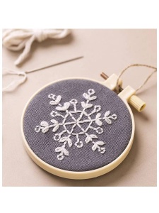 Mini-Kit creatie Broderie Fulg de Nea - Iarna Creativ Company 977487