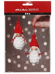Mini kit creativ Fetite Elf de iarna, 2 decoratiuni, 977404, Creativ Company
