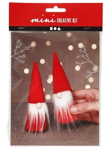 Mini kit creativ Gnomi de iarna, 2 decoratiuni, 977401, Creativ Company