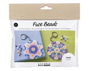 Mini kit cu margele termoadezive pentru brelocuri, Creativ Company, cod 977730
