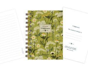 Notebook Flori de camp spiralat 80g 120 file