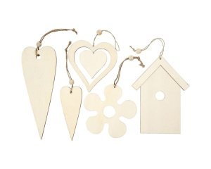 Ornamente de lemn 6,5-21,5 cm 56739 Creativ Company
