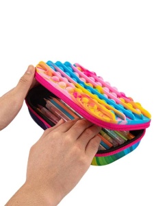 Penar cu fermoar ZIP & POP Storage Box – rainbow glow ZP-373096