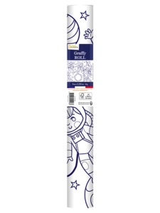 Plansa de colorat Graffy Roll Spatiu Avenue Mandarine GY128C