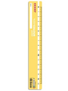 Rigla plastic 16cm, culori pastel Arda KCP17DESP