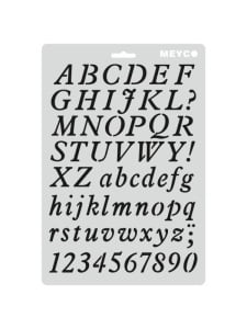 Sablon litere si cifre italice Meyco 66052