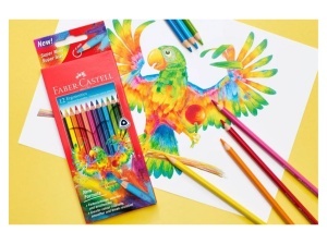 Set 12 Creioane Colorate Triunghiulare Ergonomics FABER-CASTELL FC116512 - Img 4