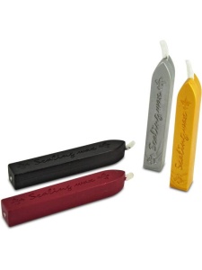 Set 2 batoane ceara sigiliu auriu/argintiu Meyco 34911