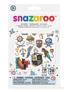 Set 20 tatuaje temporare cu tematica pirati, Snazaroo, 1198313
