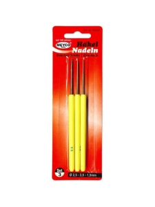 Set 3 crosete 1,5mm, 2mm, 2,5mm Meyco 65050