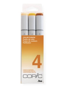 Set 3 markere cu cerneala pe baza de alcool, Copic Sketch Color Fusion 4, 21075654