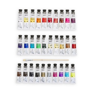 Set 30x20ml culori acrilice Pebeo Studio acrylics + 1 pensula cadou 833436