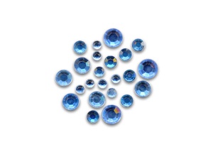 Set 300 Strasuri Acrilice Albastru 2mm-4mm Meyco 61838