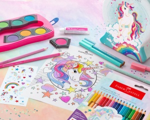 Set 33 culori carioca unicorn connector Faber-castelL 155544