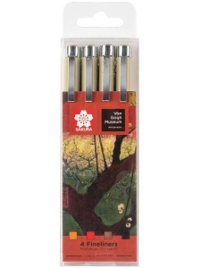 Set 4 linere Pigma Micron van Gogh Museum Sakura POXSDK4