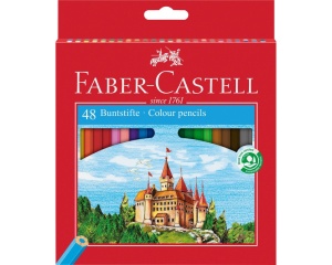 Set 48 creioane colorate + ascutitoare Faber Castell 120148
