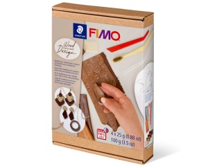 Set 4x25g fimo + accesorii pentru crearea efectului de lemn 8025 HTC1 Staedtler