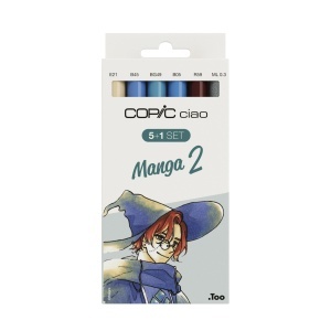 Set 5 + 1 Markere Copic Ciao Manga 2 22075557