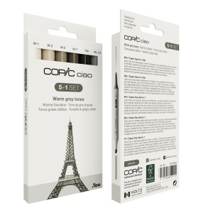 Set 5+1 Markere Copic Ciao Manga Warm Grey Tones 22075565 - Img 2
