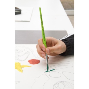 Set 5 Pensule Sintetice Fit Maner Verde+Penar Textil DaVinci 4069