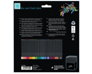Set 50 creioane colorate Black Edition Faber Castell 116450