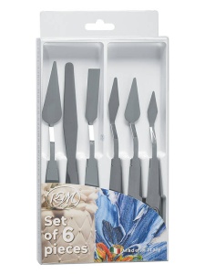 Set 6 cutite pentru pictura Idea Line RGM