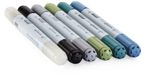 Set 6 markere cu cerneala pe baza de alcool, Copic Ciao Sea Tones, 22075669 - Img 2