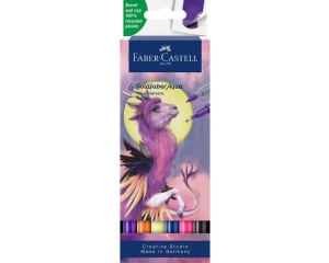 Set 6 markere solubile 2 capete fantasy goldfaber Faber-Castell 164526
