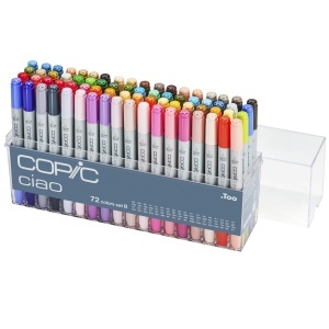 Set 72 markere reincarcabile cu cerneala pe baza de alcool, cu selectie de tonuri neutre, Copic Ciao Set B, 22075161 - Img 2