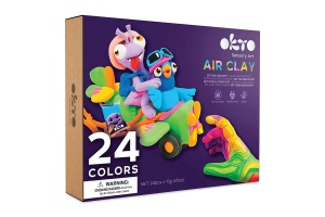 Set creatie Air Clay 24 culori Okto OK70150 pentru modelaj si joaca creativa