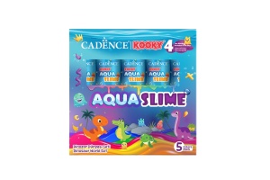 Set creativ 3D Aqua Slime Lumea Dinozaurilor 5x90 ml Cadence