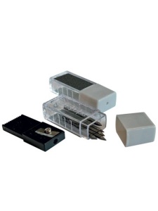 Set mine 2mm pentru compas + ascutitoare Arda COMIN