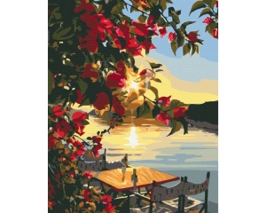 Set pictura pe numere Apus la ponton BS33211