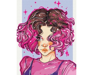 Set pictura pe numere bright curls nila art art BS53521
