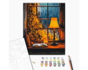Set Pictura pe Numere Model Momente Linistite de Toamna Ploioasa BS54399