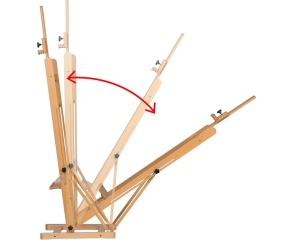 Sevalet Profesional de Studio MEEDEN H-Frame din Fag Natur, cod AFE-6067-YM