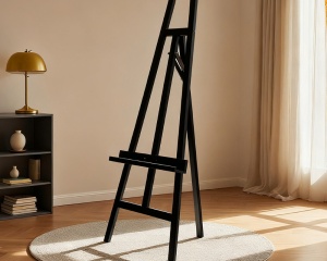 Sevalet studio basic pin, culoare negru, 140 cm Meeden AFE-6016S-HS