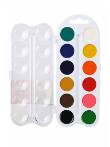 Acuarele cu miere set 12 in cutie de plastic Tsvetik 2742189