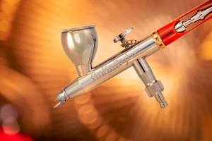 Aerograf Infinity CRPlus 2024 SOLO cu 0.25mm si Cupa 2ml Titanium Harder & Steenbeck 122231
