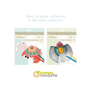 Carte De Colorat Graffy Pop Mandale 3D Animale Marine Avenue Mandarine GY094C - Img 5
