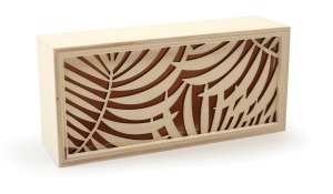 Cutie de depozitare din lemn cu perforatii 18x8,5x5cm 106310 Graine Creative